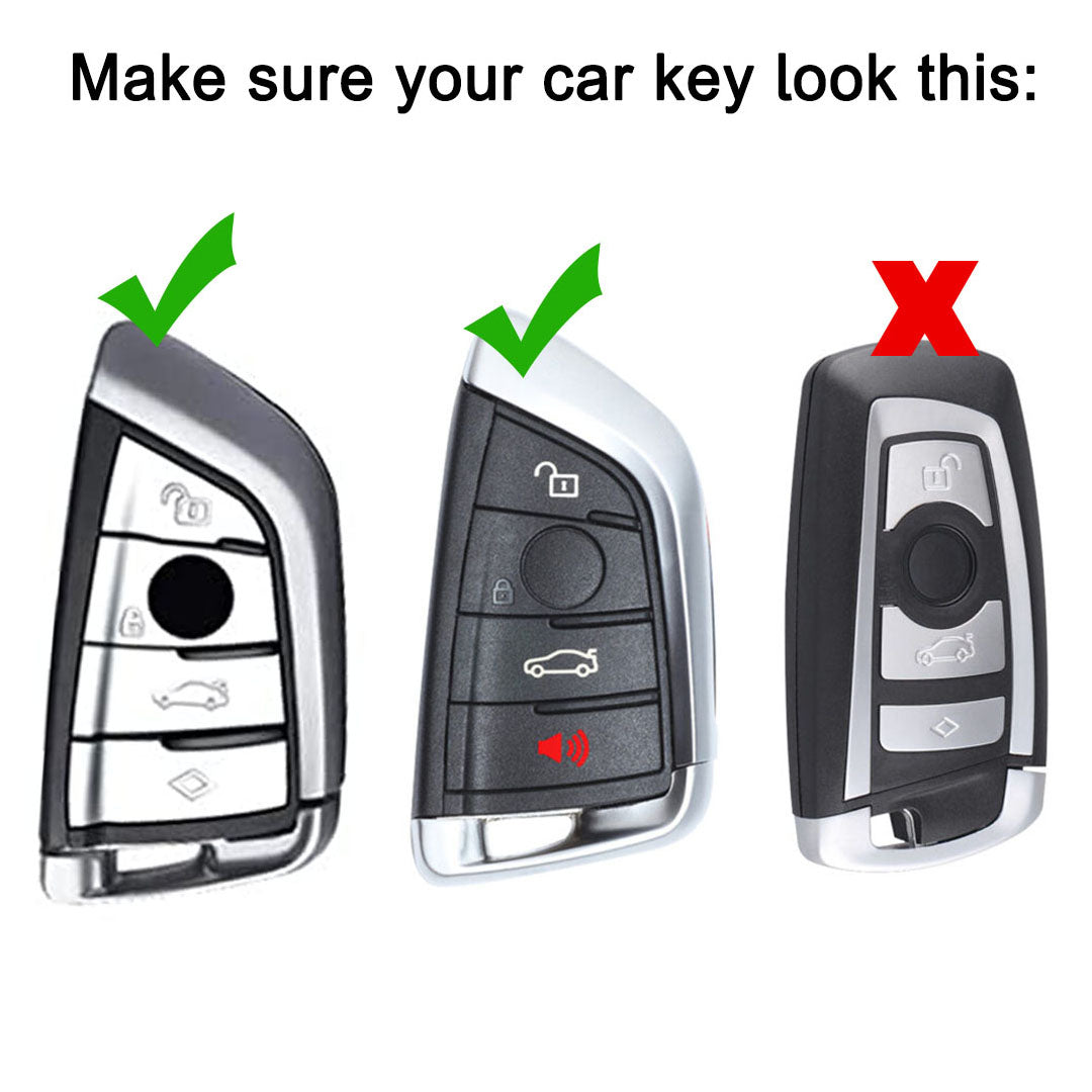 BMW Gold Line TPU Key Cover With Keychain (Type 2)