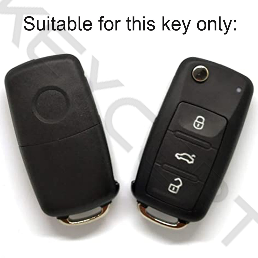 skoda octavia laura fabia 3b flip key key cover keychain