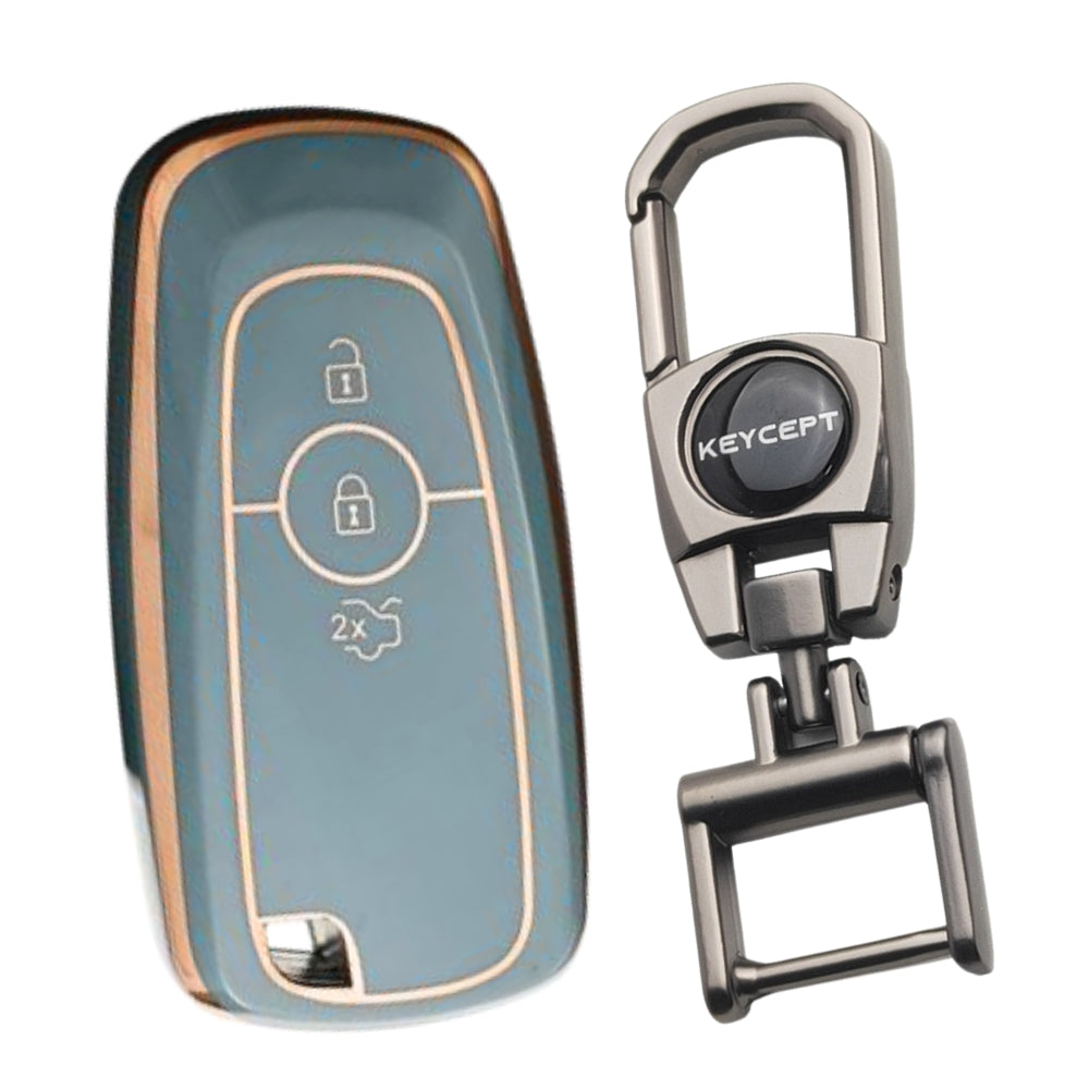 Ford Gold Line TPU Key Cover with Keychain (Type 2)