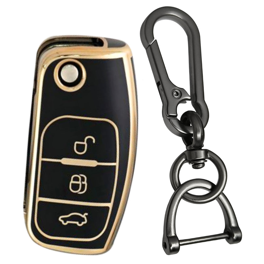 Ford Gold Line TPU Key Cover with Keychain (Type 1)