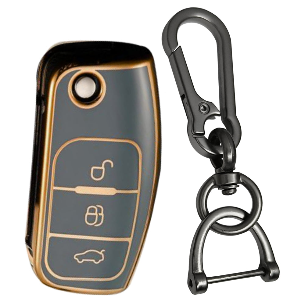 Ford Gold Line TPU Key Cover with Keychain (Type 1)