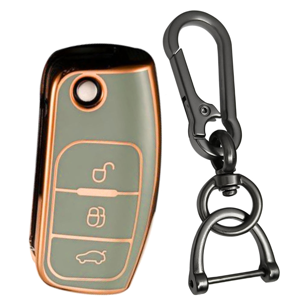 Ford Gold Line TPU Key Cover with Keychain (Type 1)