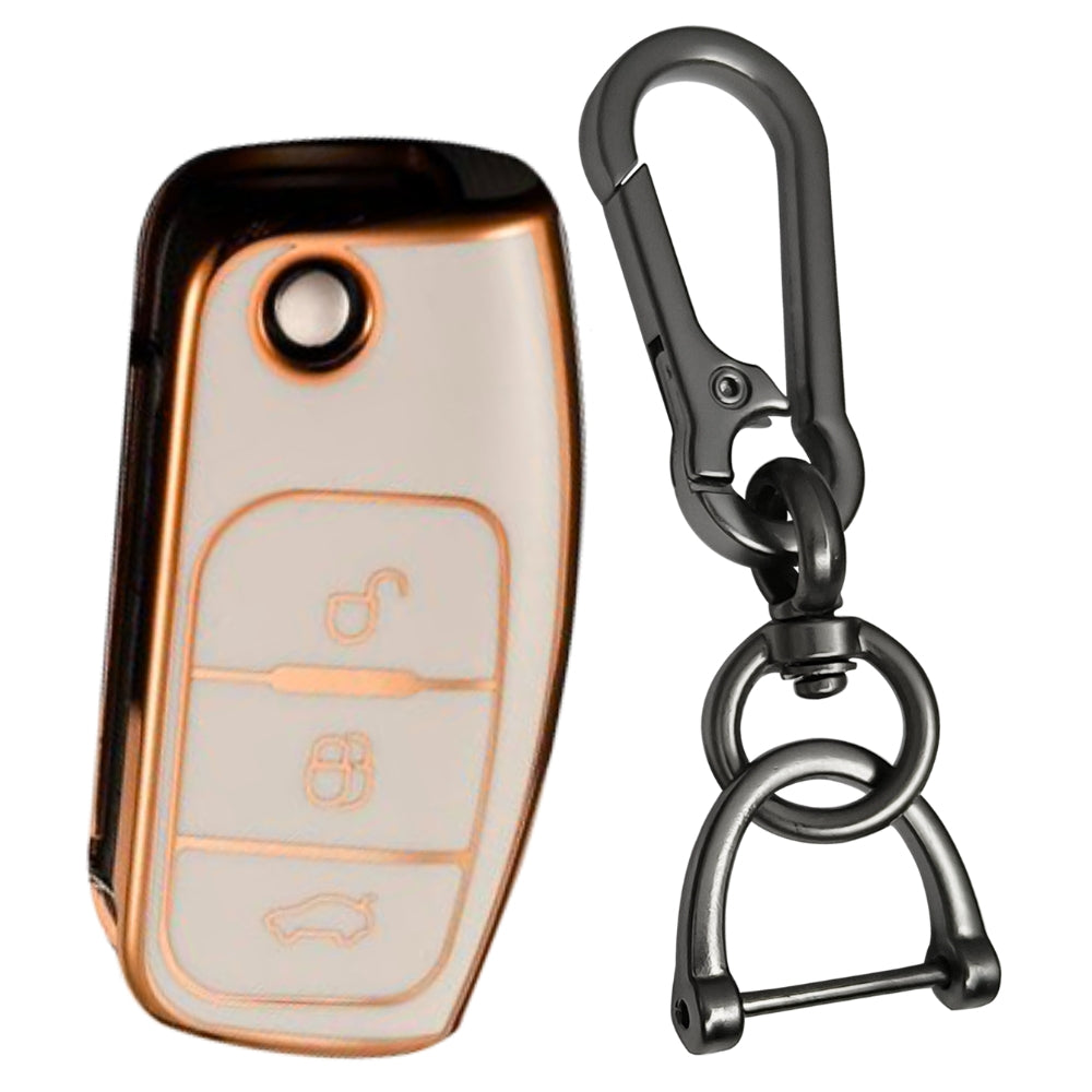 Ford Gold Line TPU Key Cover with Keychain (Type 1)