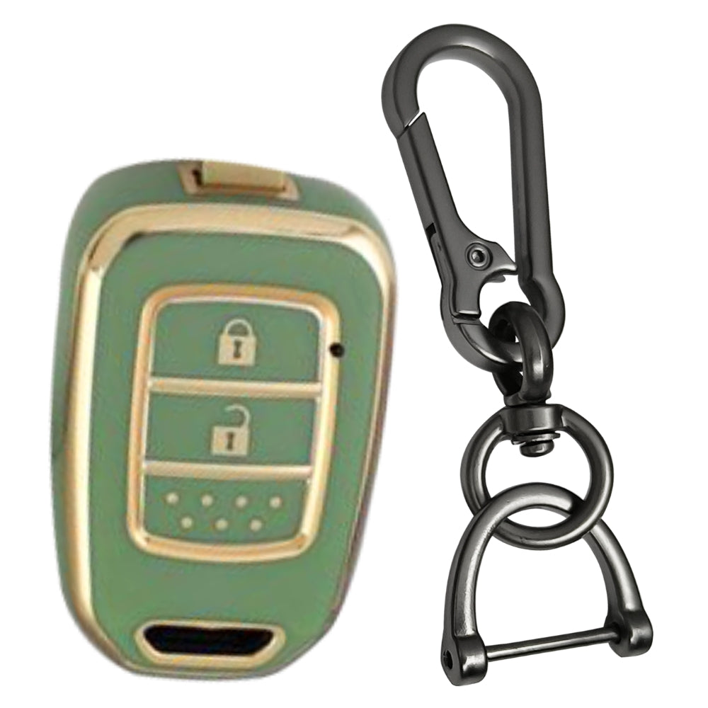 Honda Gold Line TPU Key Cover with Keychain