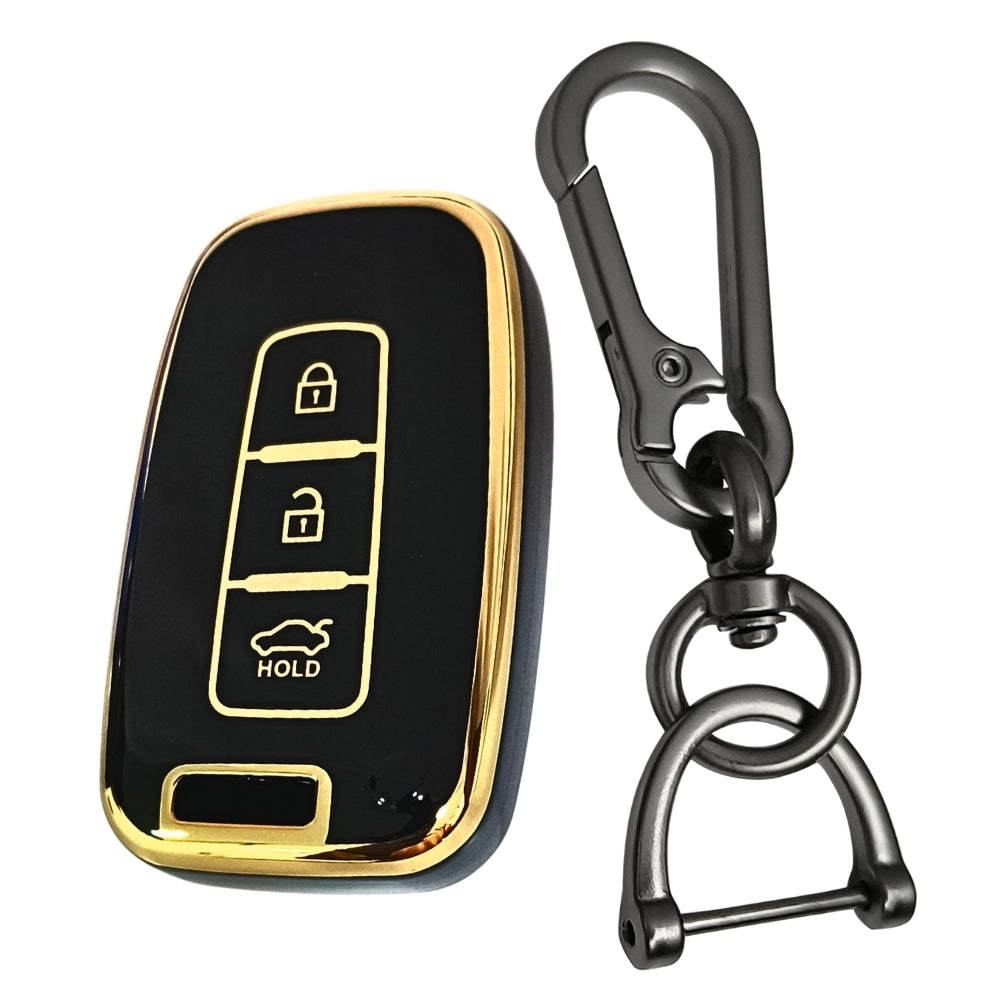 Hyundai Gold Line TPU Key Cover with Keychain (Type 1)