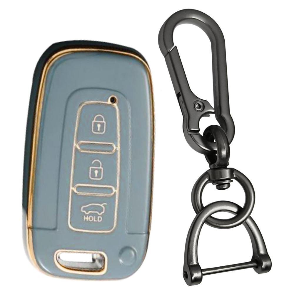 Hyundai Gold Line TPU Key Cover with Keychain (Type 1)