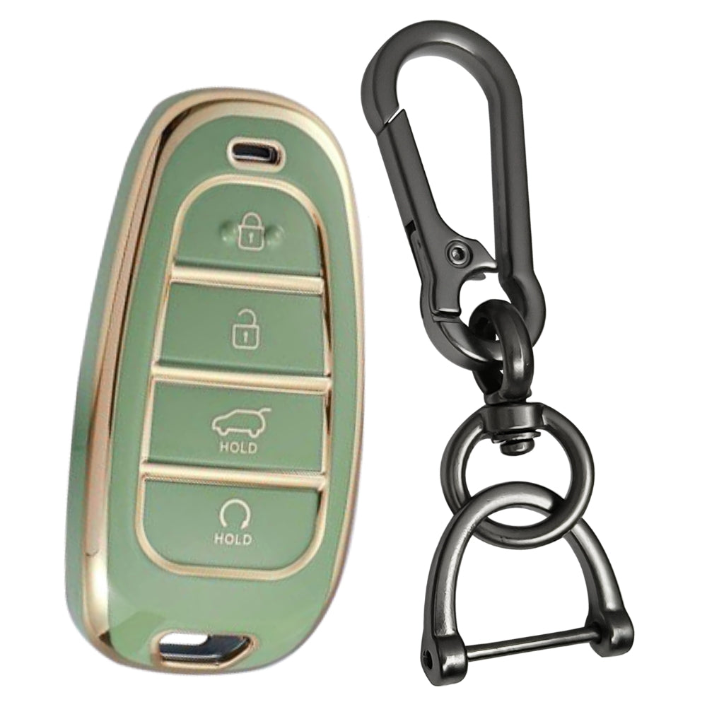 Hyundai Gold Line TPU Key Cover with Keychain (Type 1)