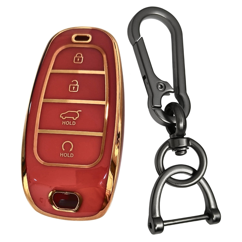 Hyundai Gold Line TPU Key Cover with Keychain (Type 1)