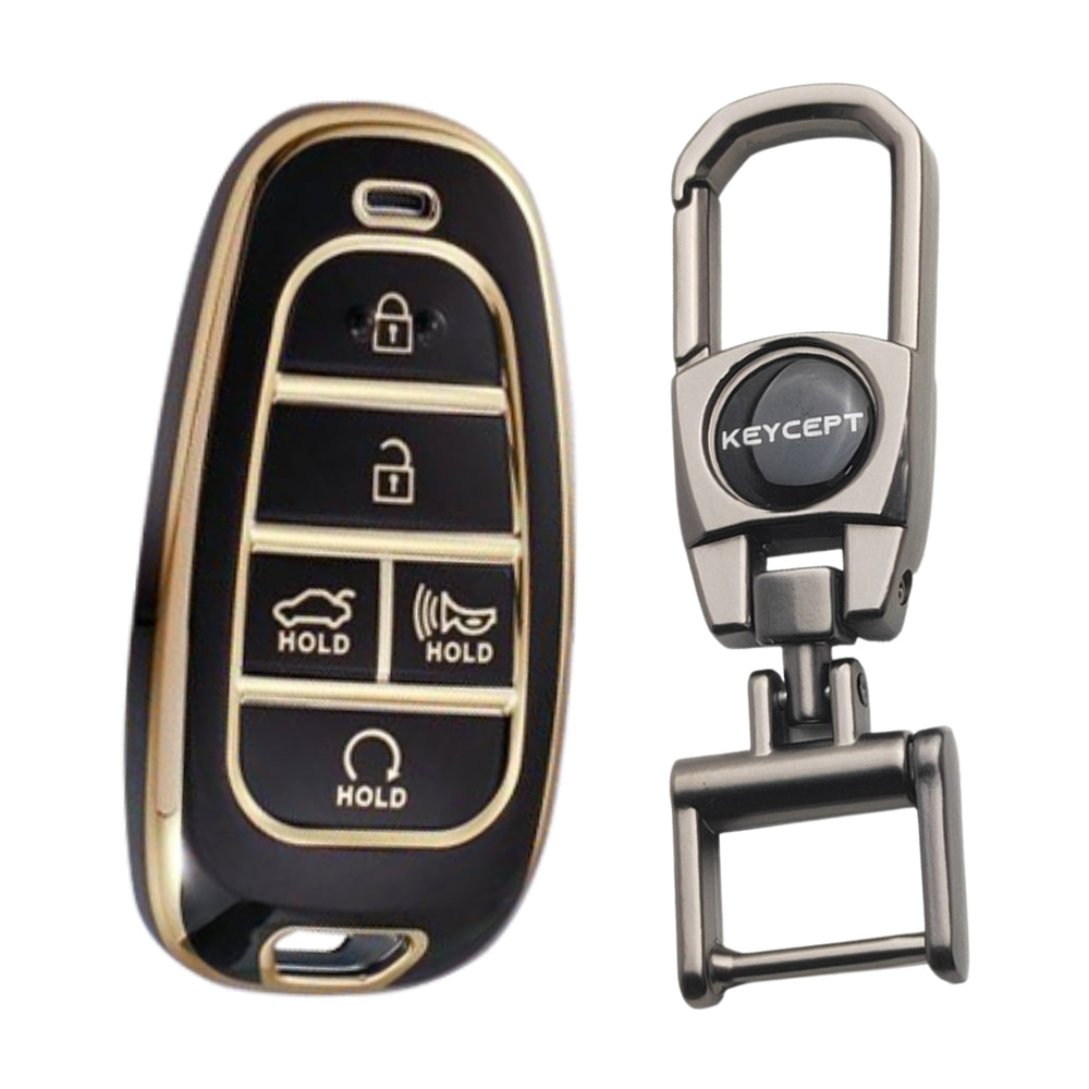 Hyundai Gold Line TPU Key Cover with Keychain (Type 2)