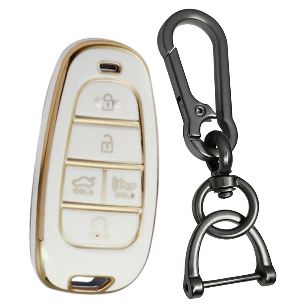 Hyundai Gold Line TPU Key Cover with Keychain (Type 1)
