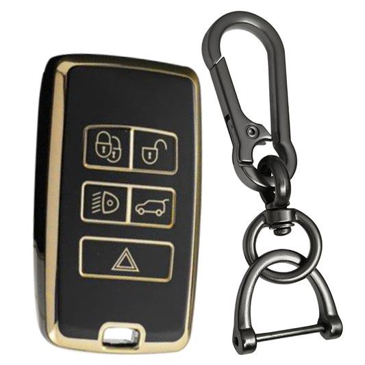 Gold Line TPU Key Cover with Keychain (Type 1)