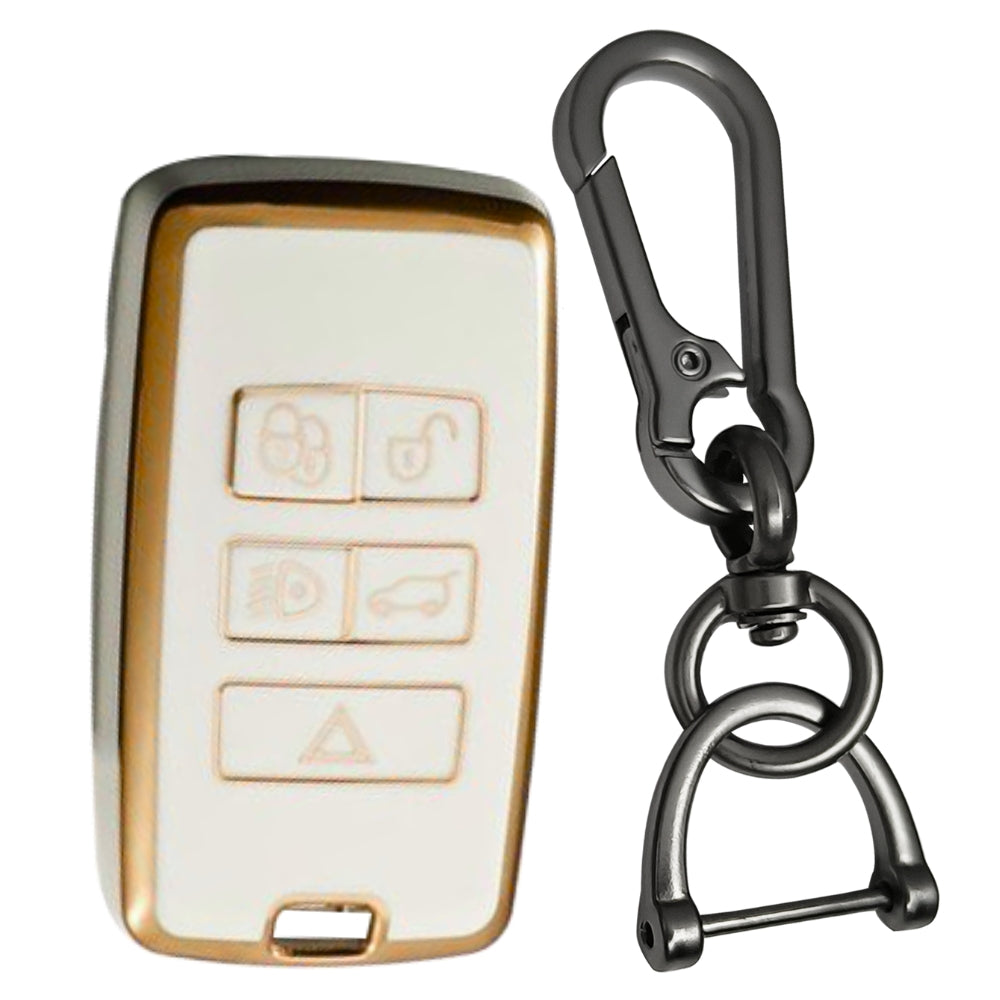 Gold Line TPU Key Cover with Keychain (Type 1)