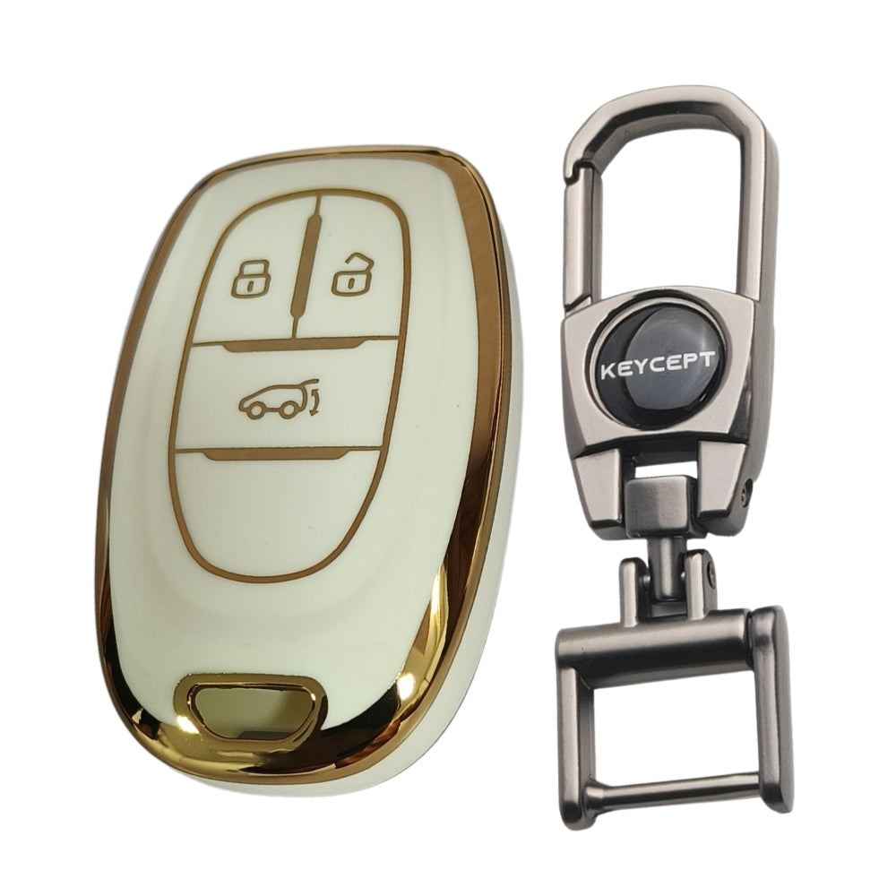 MG Gold Line TPU Key Cover with Keychain (Type 2)