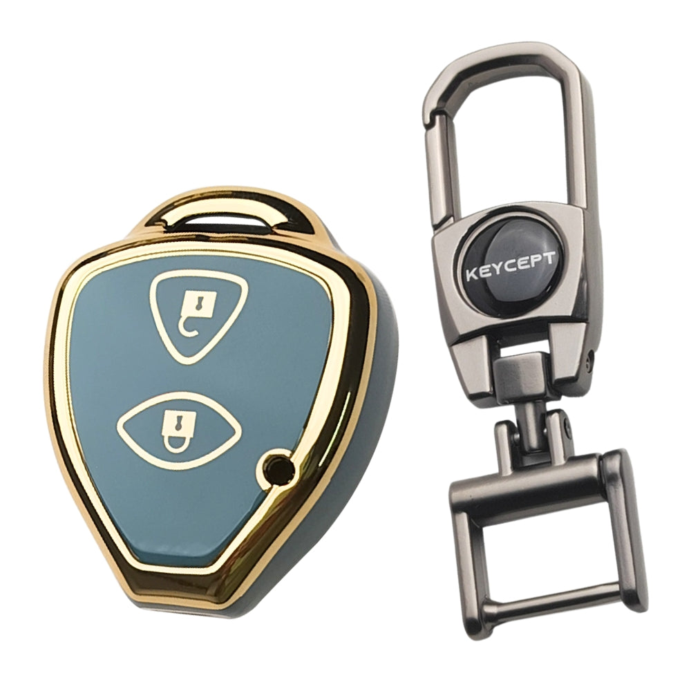 Toyota Gold Line TPU Key Cover with Keychain (Type 2)