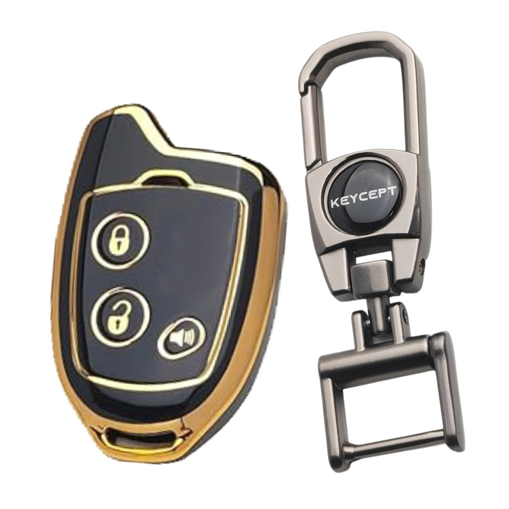 Suzuki Gold Line TPU Key Cover with Keychain (Type 2)