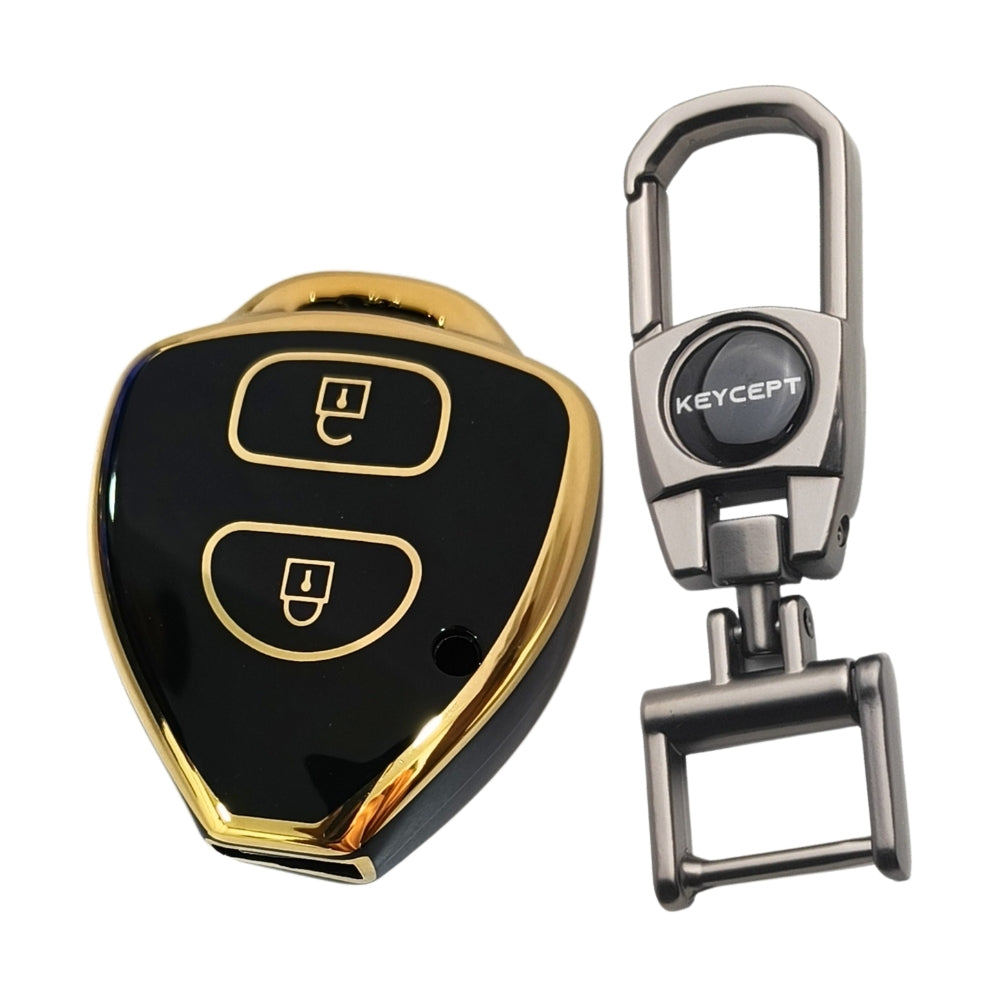 Toyota Gold Line TPU Key Cover with Keychain (Type 2)