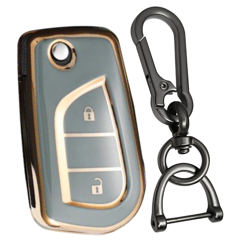 Toyota Gold Line TPU Key Cover with Keychain