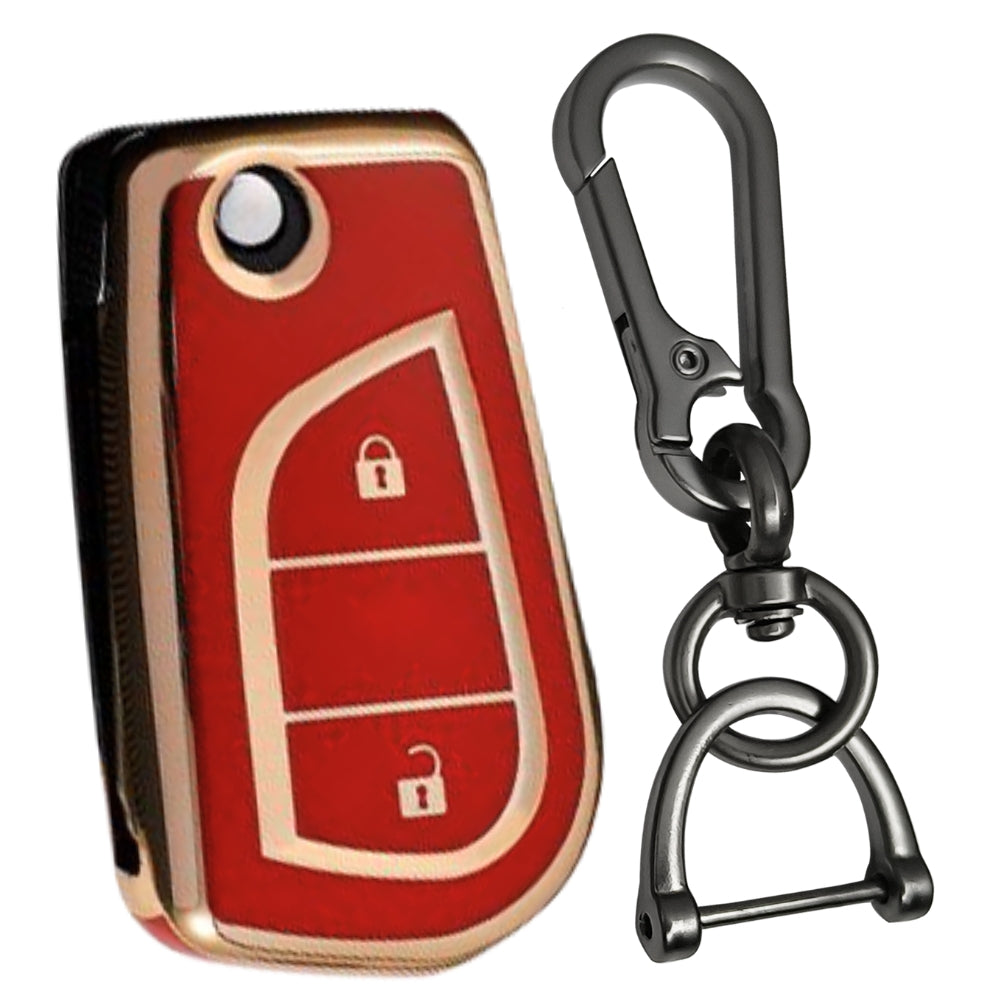 Toyota Gold Line TPU Key Cover with Keychain