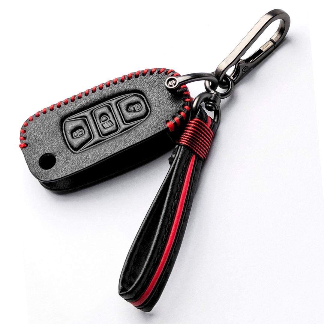 keycept classic leather tata zest safari nexon bolt storme hexa harrier safari punch tiago 3 button flip key cover
