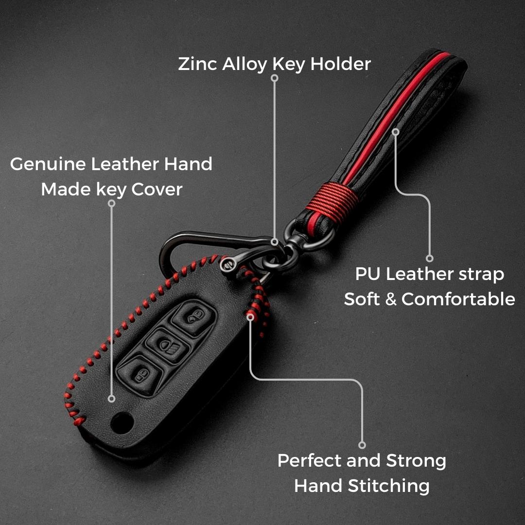 keycept classic leather tata zest safari nexon bolt storme hexa harrier safari punch tiago 3 button flip key cover