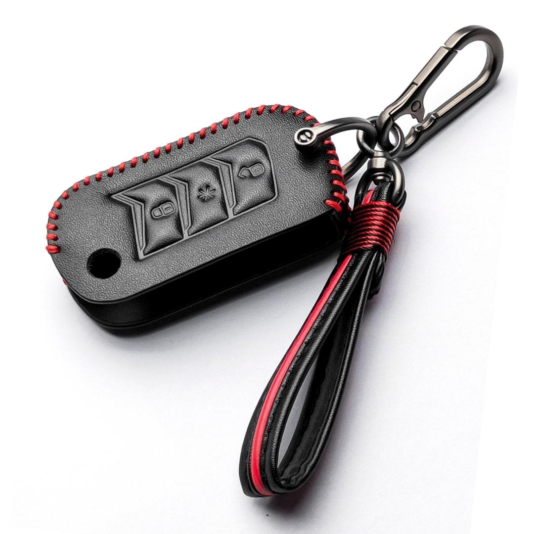 keycept leather key cover scorpio xuv 300 marazzo xuv 700 xuv 400 ev bolero thar tuv 3 button flip shell case