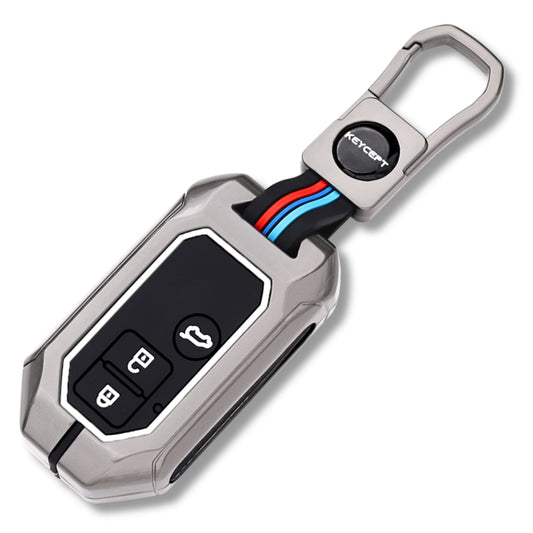 Suzuki Metal Alloy Key Cover with Keychain (Type M1)
