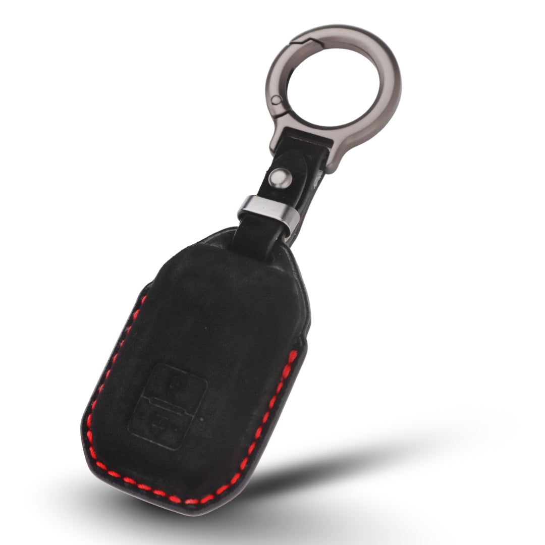 Suzuki Alcantara Crest Car Key Cover with Keychain (Type K10)