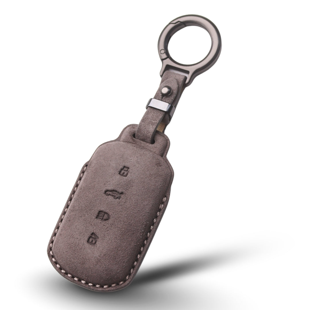 Tata Alcantara Crest Car Key Cover with Keychain (Type K10)