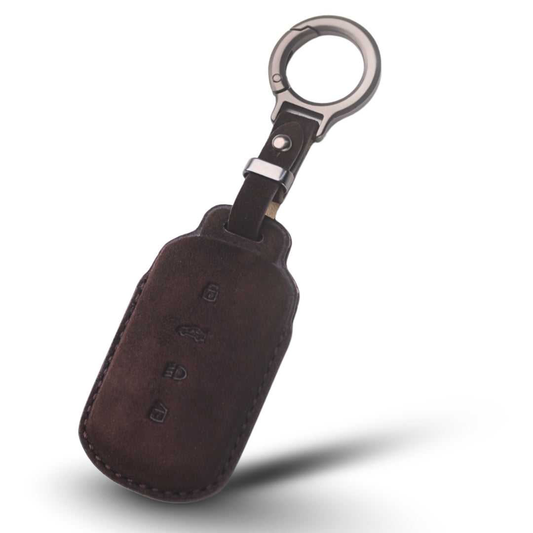 Tata Alcantara Crest Car Key Cover with Keychain (Type K10)