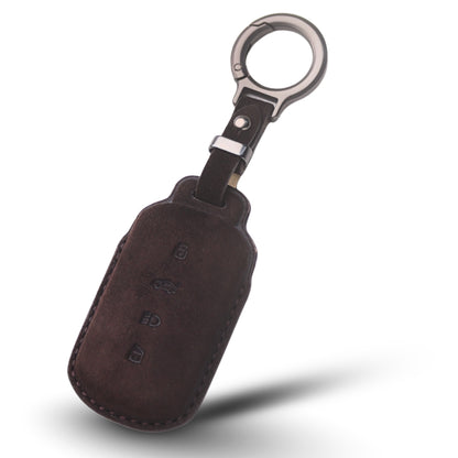 Tata Alcantara Crest Car Key Cover with Keychain (Type K10)