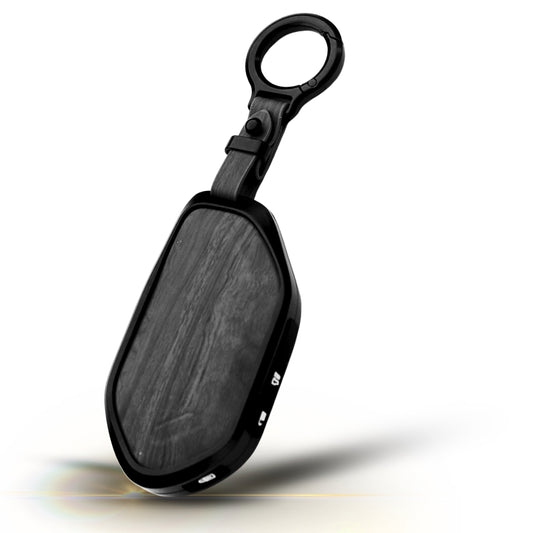 Kia Noir Wood Car Key Cover with Keychain (Type M8)