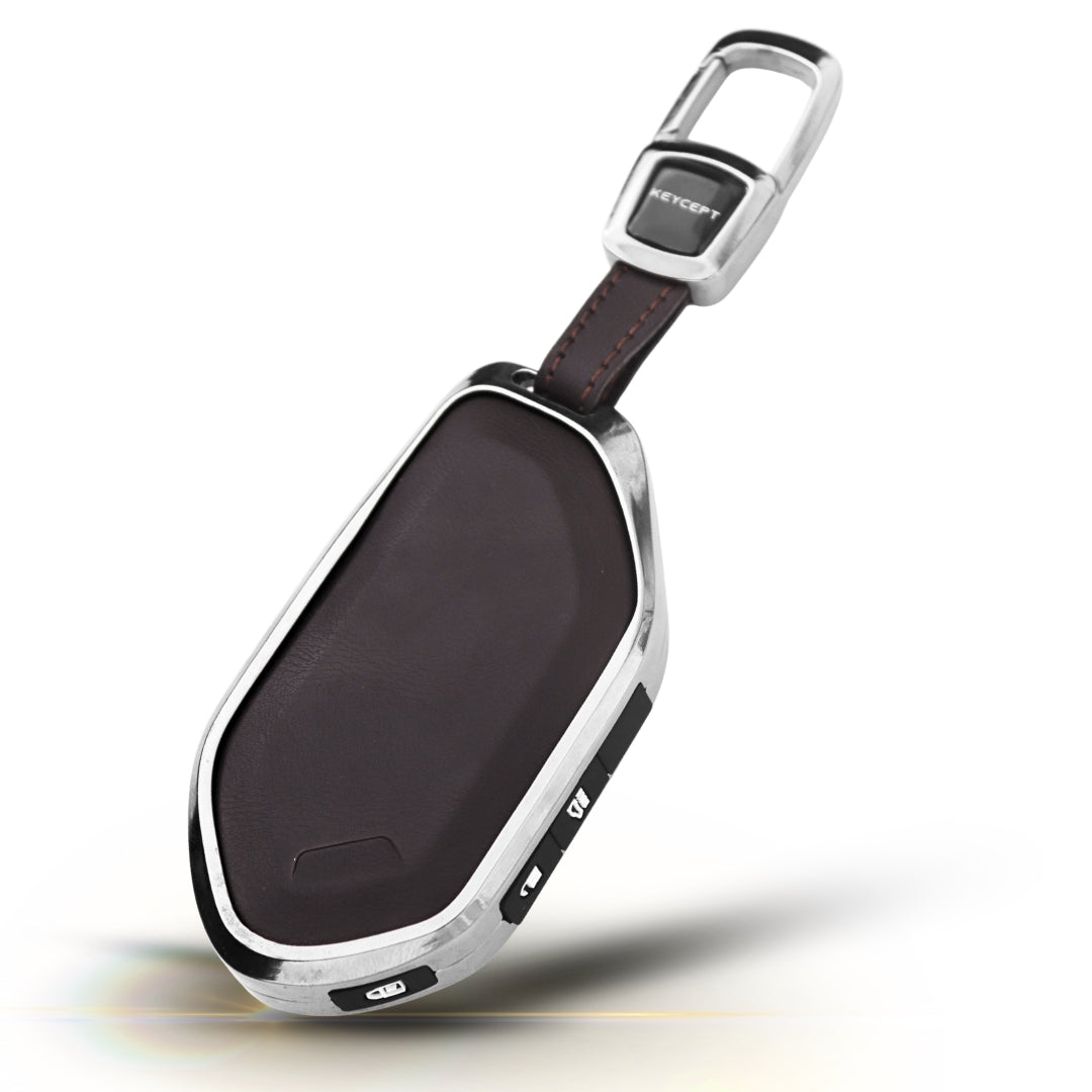 Kia Titane Crest Car Key Cover with Keychain ( Type M7)