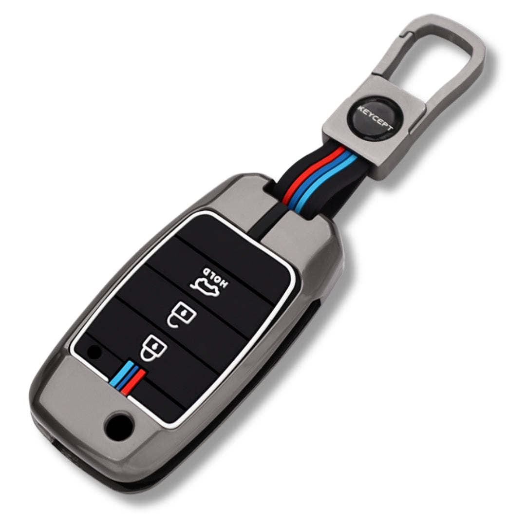 Kia Metal Alloy Key Cover with keychain (Type M1)