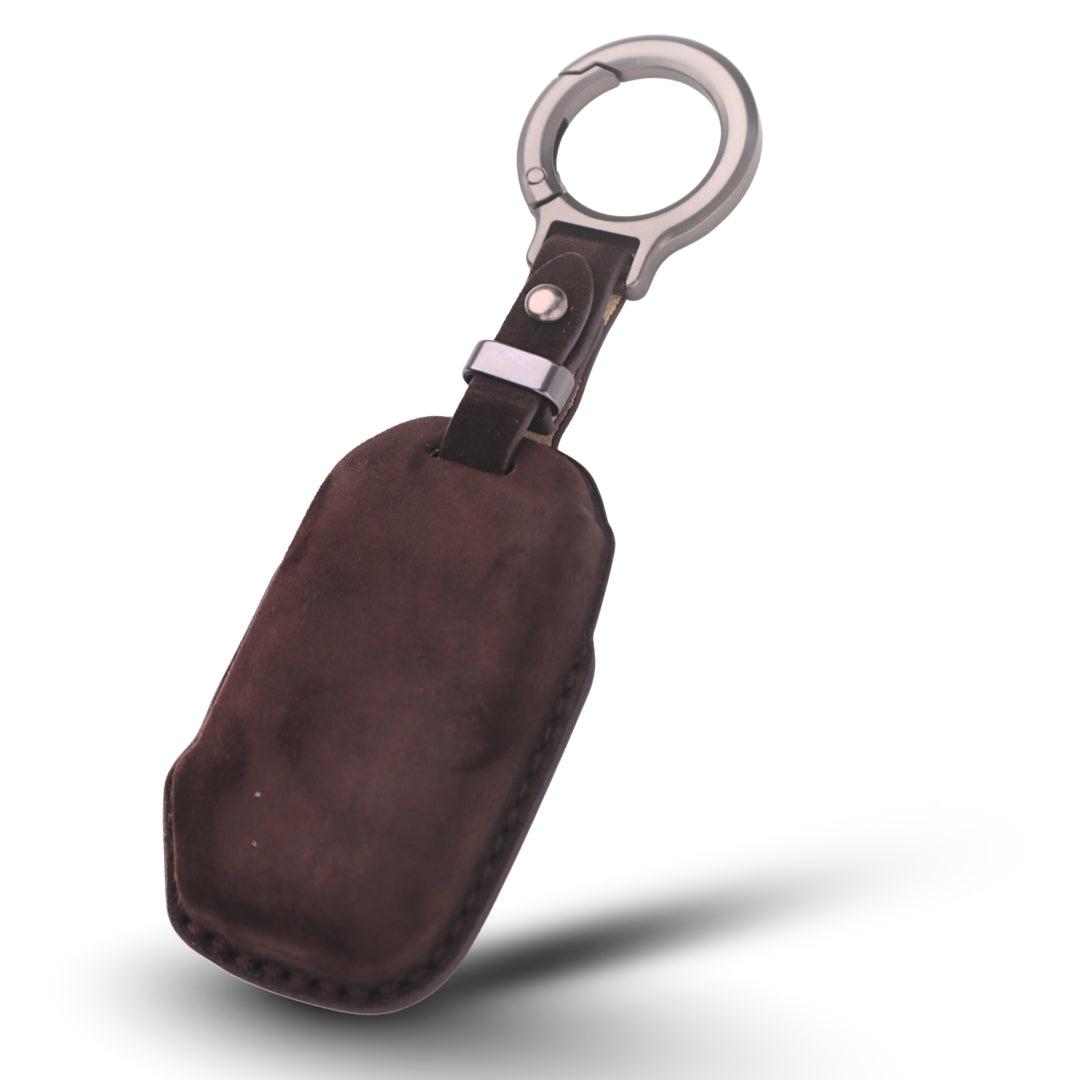 Kia Alcantara Crest Car Key Cover with Keychain (Type K10)
