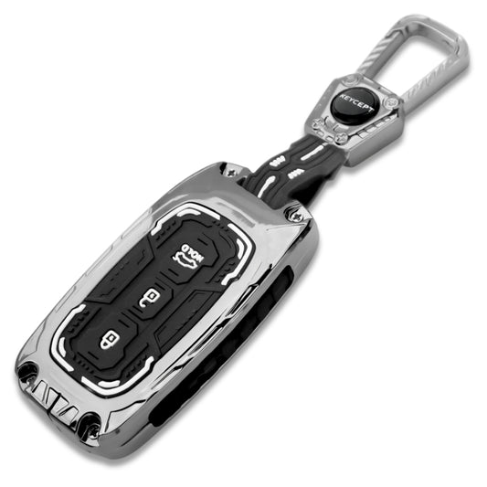 Kia Metal Armor Car Key Cover with Keychain.(Type M4)
