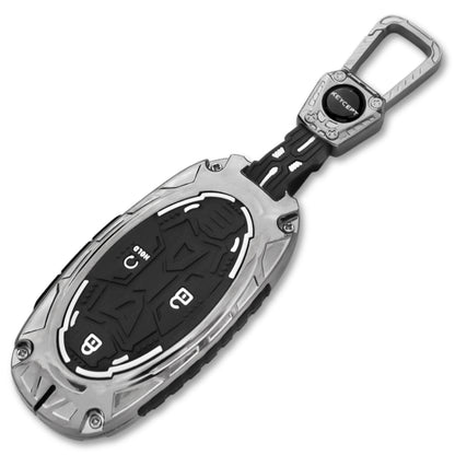 Hyundai Metal Armor Car Key Cover with Keychain. (Type M4)