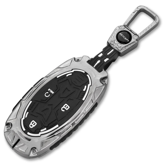 Hyundai Metal Armor Car Key Cover with Keychain. (Type M4)