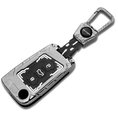 Skoda /Volkswagen Metal Armor Car Key Cover with Keychain (Type M4)