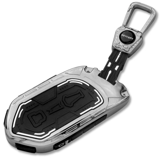 Kia Metal Armor Car Key Cover with Keychain (Type M4)