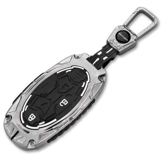 Hyundai Metal Armor Car Key Cover with Keychain.(Type M4)