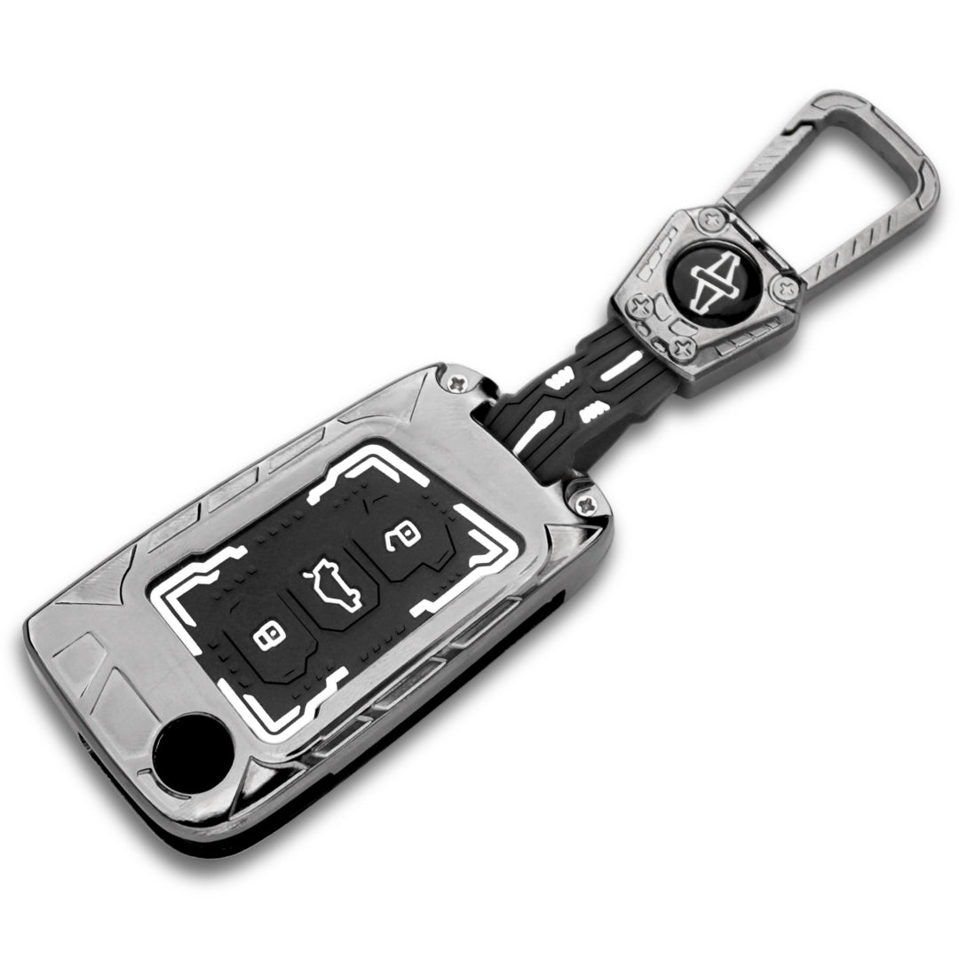 Keycept Metal Armor Key Cover with Keychain (Type M4)