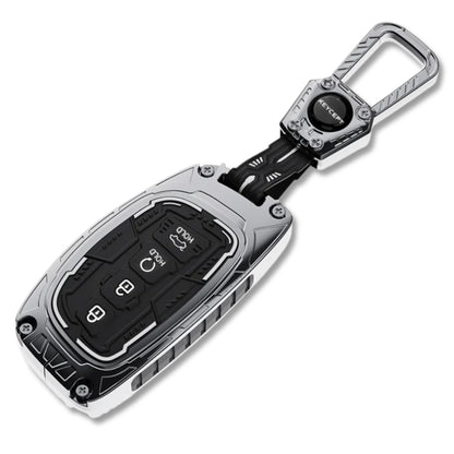 Hyundai Metal Armor Car Key Cover with keychain (Type M4)