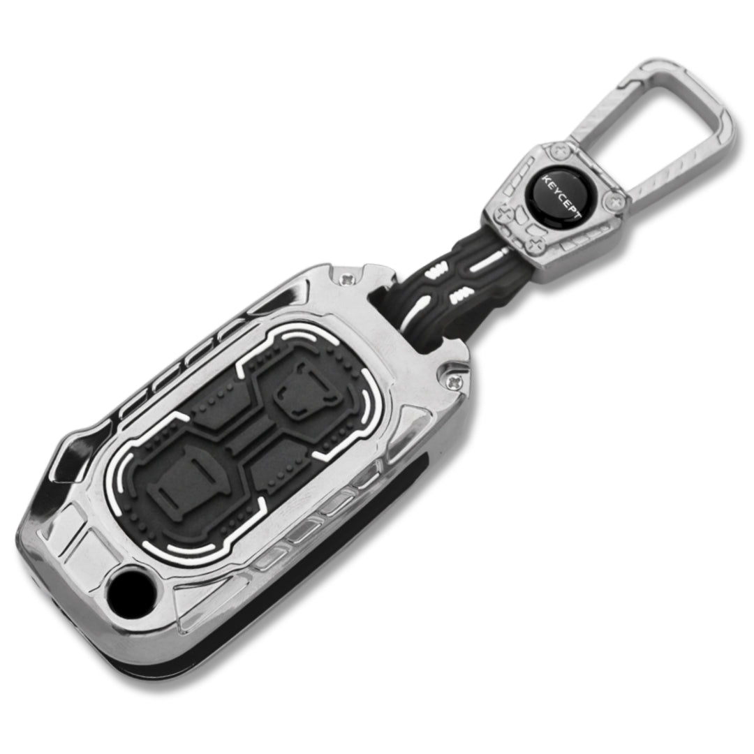 Kia Metal Armor Car Key Cover with Keychain (Type M4)