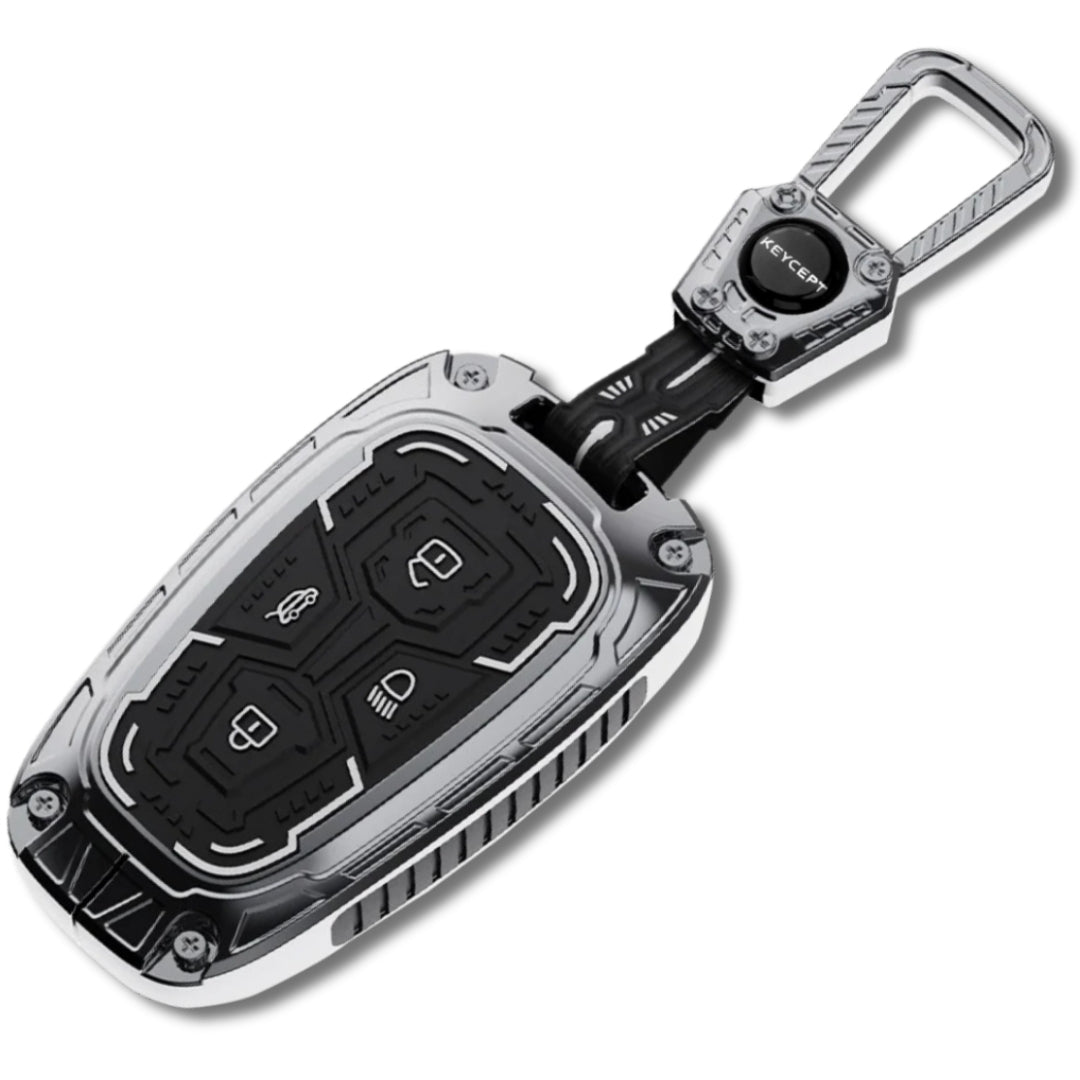 Tata Metal Armor Car Key Cover with Keychain (Type M4)