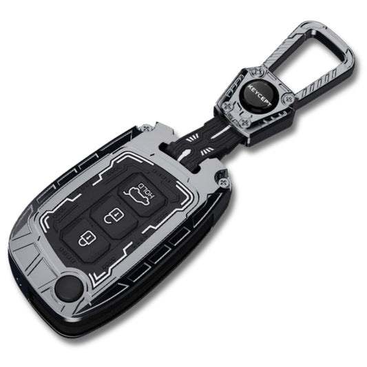 Hyundai Metal Armor Car Key Cover with Keychain (Type M4)