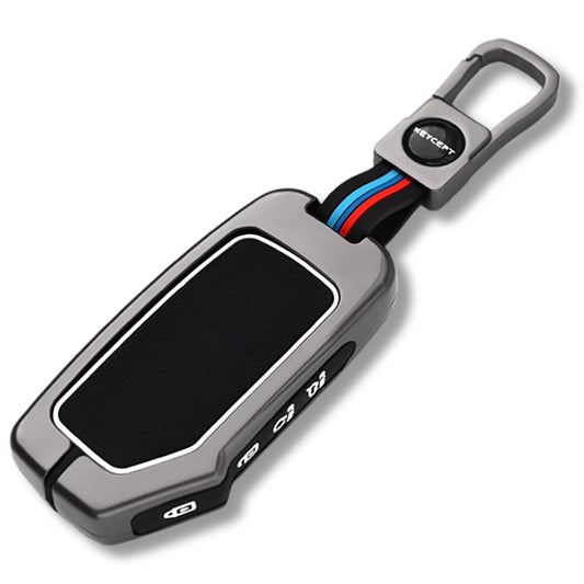 Keycept Metal Alloy Key Cover Compatible with Kia Seltos, Sonet 2023, Carens Clavis, Carens Clavis EV, EV6, Carens Prestige Plus - 4 Button Smart Key with Keychain (Type M1)