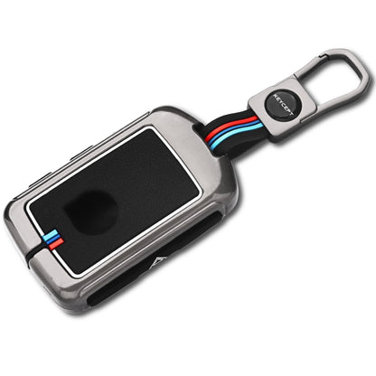 Keycept Metal Alloy Car Key Cover for Volvo XC40, XC60, XC90, S60, S90, V60, V90 4 Button Smart Key with Keychain (Type M1)