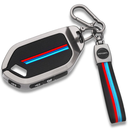 Kia Metal Alloy Key Cover with Keychain (Type M2)