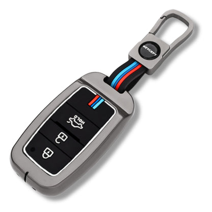Kia Metal Alloy Key Cover with Keychain (Type M1)