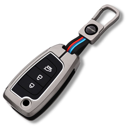 Hyundai Metal Key Cover with Keychain (Type M1).